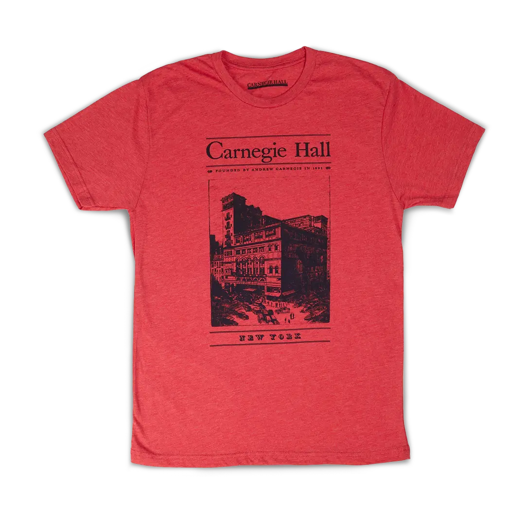 T-Shirt Unisex Carnegie Hall – Colore Nero – 100% Cotone – Maglia Leggera Con Stampa