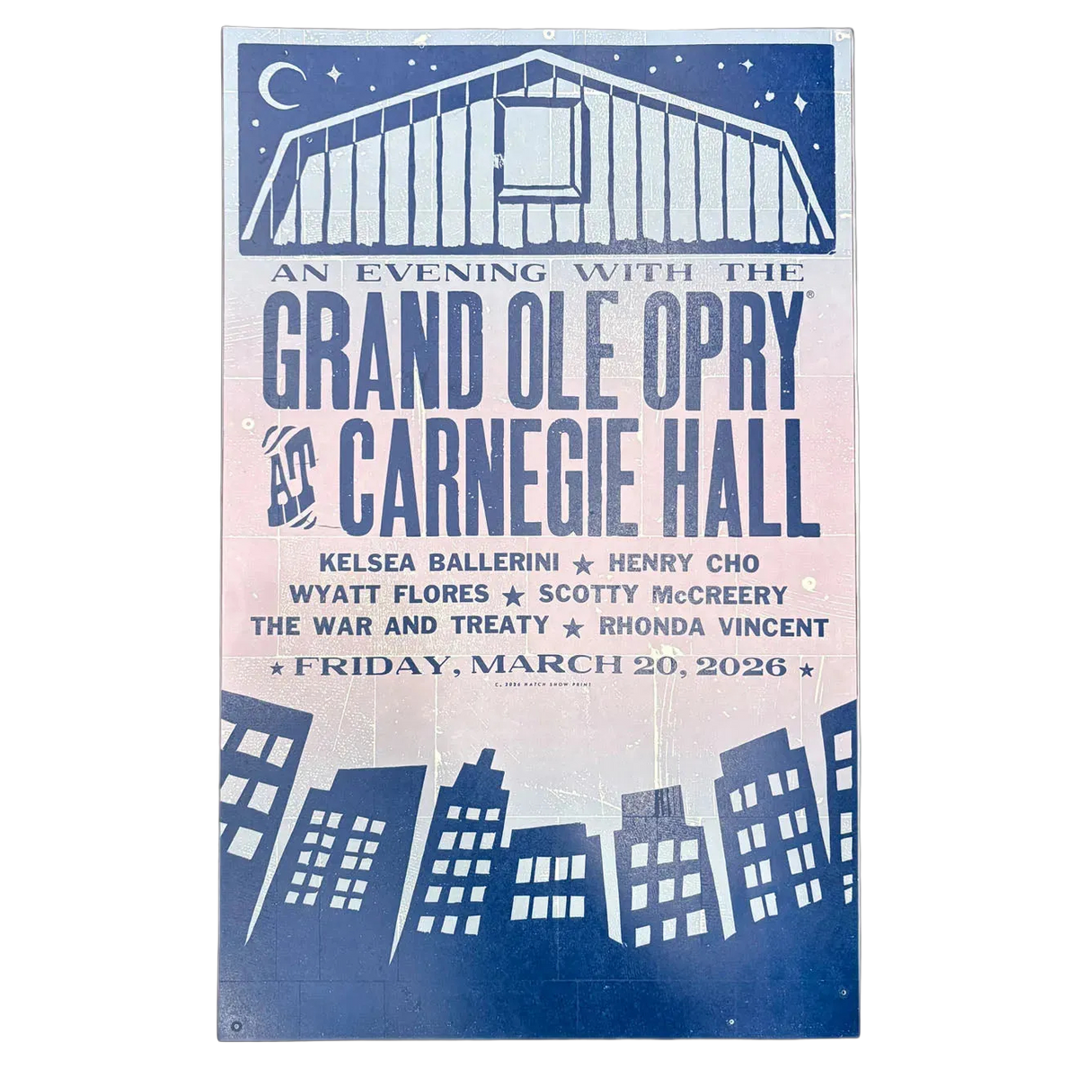 An Evening with the Grand Ole Opry at Carnegie Hall Concert Poster