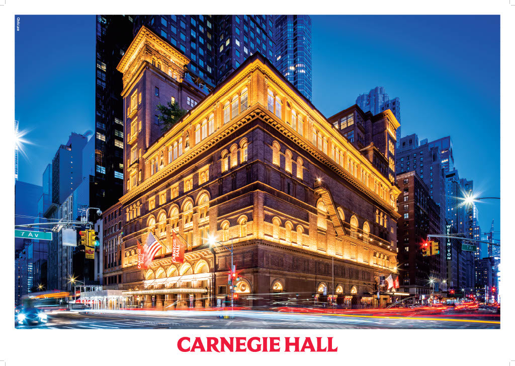 Carnegie Hall at Night Poster Carnegie Hall Shop