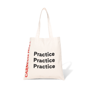 “Practice, Practice, Practice” Canvas Tote Bag