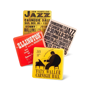 Vintage Jazz Magnetic Coasters (Set of 4)