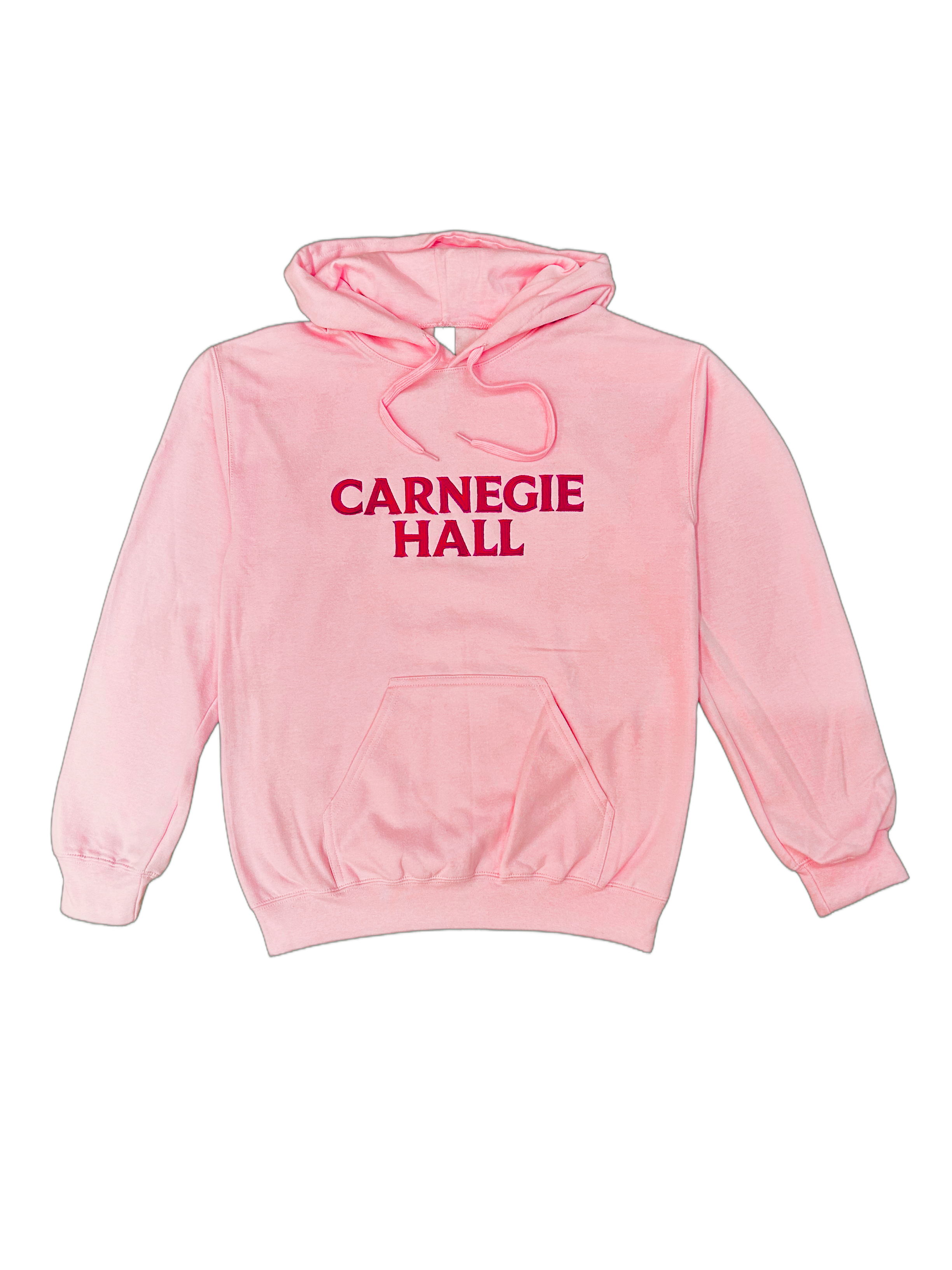 Rose Hooded Pullover Sweatshirt (Red Embroidered Logo)