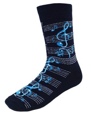 Music Staff Socks