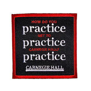 “Practice, Practice, Practice” Iron-On Patch | Retro Collection