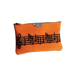 Suede Music Notes Coin Purse