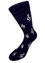 Treble Clef Socks