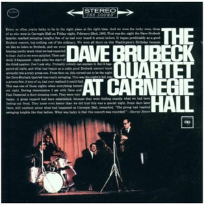 The Dave Brubeck Quartet at Carnegie Hall