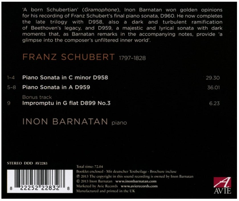 Inon Barnatan | Schubert