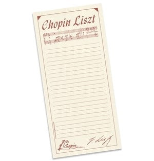 "Chopin Liszt" Notepad