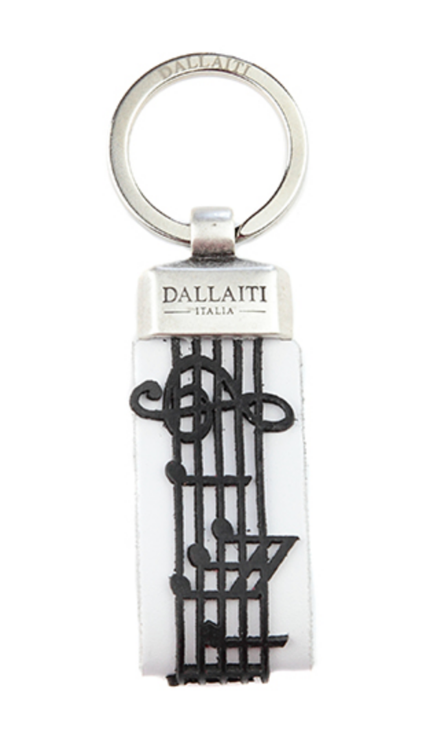 Leather Musical Score Keychain