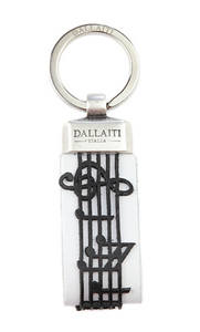 Leather Musical Score Keychain