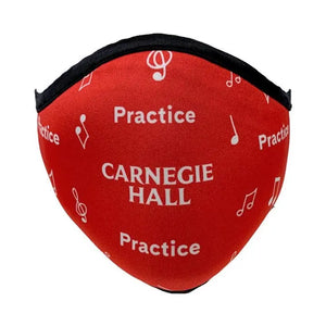 “Practice, Practice, Practice” Musical Notes Polyester Face Mask  Facemasks